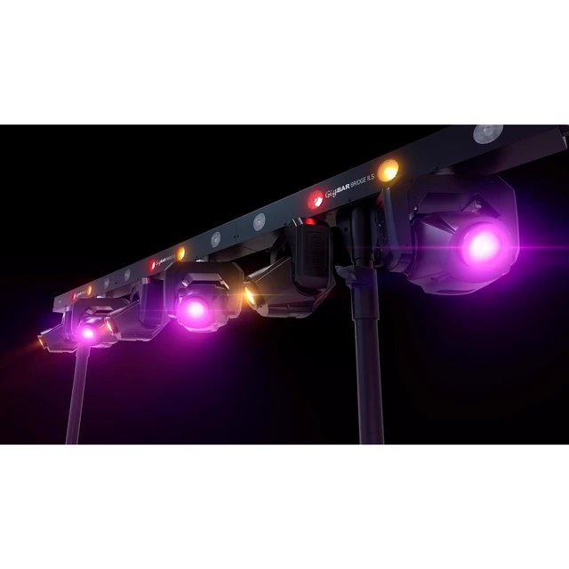 Alt view image 7 of 7 - (2) Chauvet DJ GigBAR Bridge ILS 2-in-1 LED Lighting System - (2) Pyle Tripod Stands Bundle