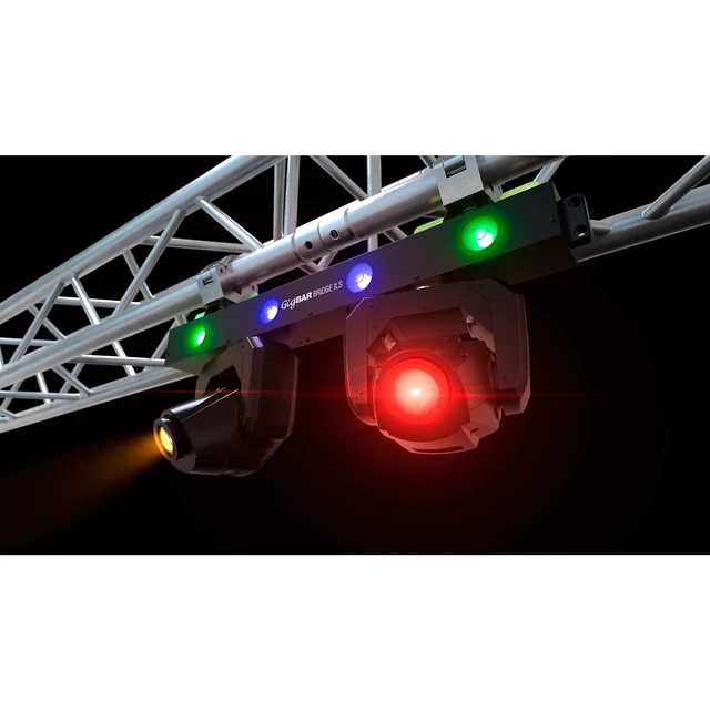 Alt view image 6 of 7 - (2) Chauvet DJ GigBAR Bridge ILS 2-in-1 LED Lighting System - (2) Pyle Tripod Stands Bundle