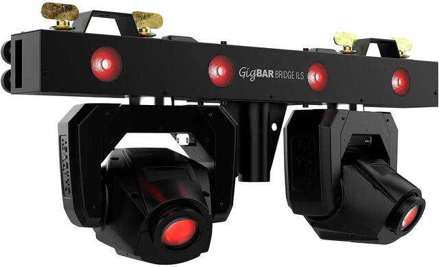 Alt view image 2 of 7 - Chauvet DJ GigBAR Bridge ILS 2-in-1 LED Lighting System - Tripod Stand - DJ Facade Booth Bundle