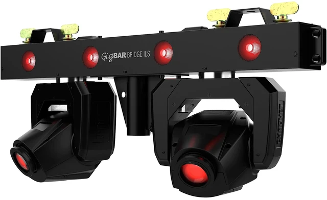Alt view image 3 of 7 - Chauvet DJ GigBAR Bridge ILS 2-in-1 LED Lighting System - Tripod Stand - DJ Facade Booth Bundle