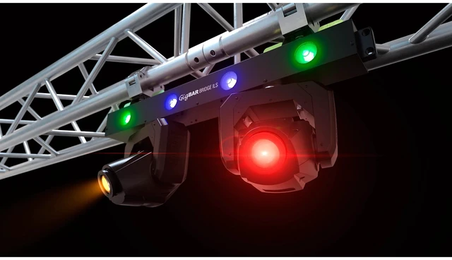 Alt view image 6 of 7 - Chauvet DJ GigBAR Bridge ILS 2-in-1 LED Lighting System - Tripod Stand - DJ Facade Booth Bundle