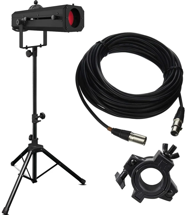 Main image of Chauvet DJ Followspot 200ST Portable LED Stage Light - DMX Cable 50FT - O-Clamp Bundle