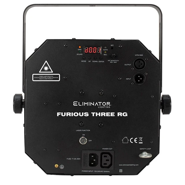 Alt view image 2 of 4 - Eliminator Lighting Furious Three RG 3-FX-in-1 Light Fixture