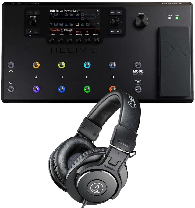 Main image of Line 6 Helix LT Guitar Multi-effects Processor, Audio-Technica ATH-M30x Bundle