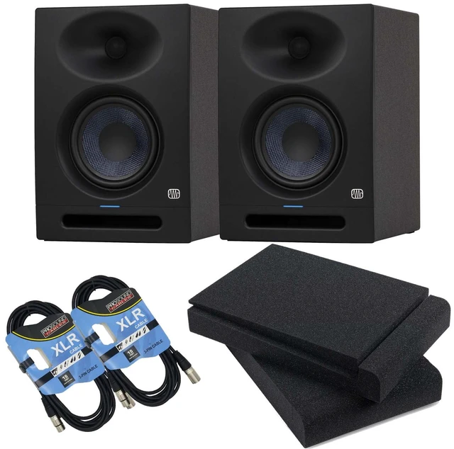 Main image of (2) PreSonus Eris Studio 5 Powered Studio Monitor, (2) XLR Cables, Foam Pads Bundle