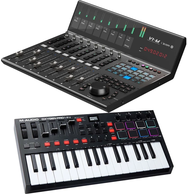 Main image of Icon Pro Audio V1-M DAW Control Surface, M-Audio Oxygen Pro Mini Bundle