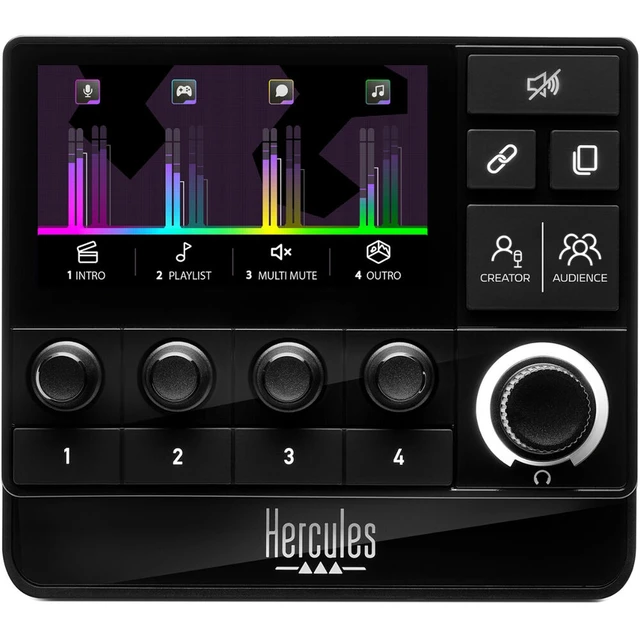 Alt view image 2 of 4 - Hercules DJ Stream 200 XLR 8-track Audio Controller