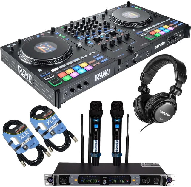 Main image of Rane PERFORMER 4-channel Motorized DJ Controller, PSG Audio UGX20, Tascam TH02, (2) XLR Cables Bundle