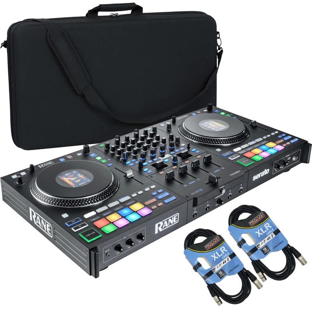 Main image of Rane PERFORMER 4-channel Motorized DJ Controller, Gator GU-EVA-3519-3, (2) XLR Cables Bundle
