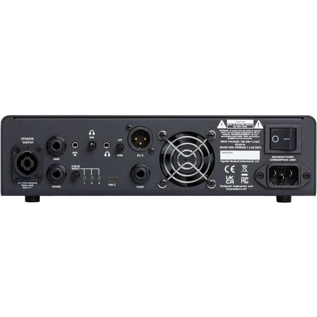 Alt view image 2 of 7 - Aguilar AG500V2 500W Bass Amplifier Head