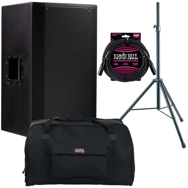 Main image of EAW LA151 - 15 1500W 2-Way Active Speaker, Speaker Stand, Gator Tote15, ErnieBall XLR Cable Bundle