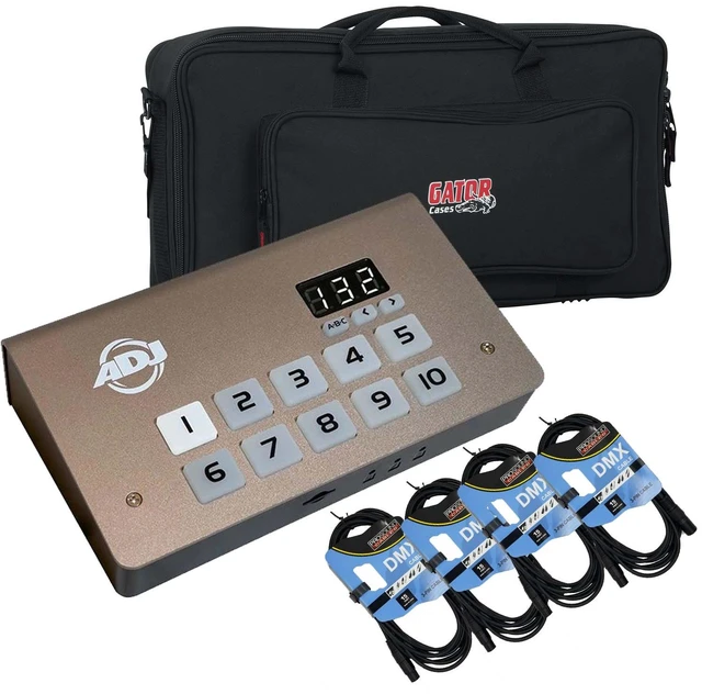Main image of American DJ myDMX 5 Lighting Control Software, Gator GK-2110, (4) DMX Cables Bundle