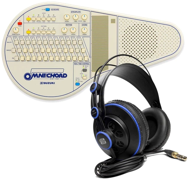 Main image of Suzuki Omnichord OM-108 Electronic Instrument, ErnieBall 1/4 Cable, Presonus HD7 Bundle