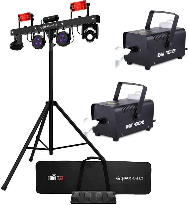 Main image of Chauvet DJ GigBar Move ILS 5-in-1 LED, (2) 400 Watts Fog Machines Bundle