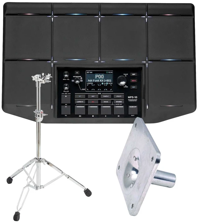 Main image of Korg MPS-10 Drum, Percussion, Sampler Pad, Gibraltar 6713E, Gibraltar SC-EMMP Bundle