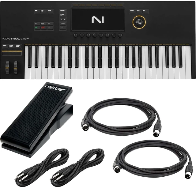 Main image of Native Instruments Kontrol S49 Mk3 Keyboard Controller, Nektar NP-X, (2) Midi Cables, (2) 1/4 Cables Bundle