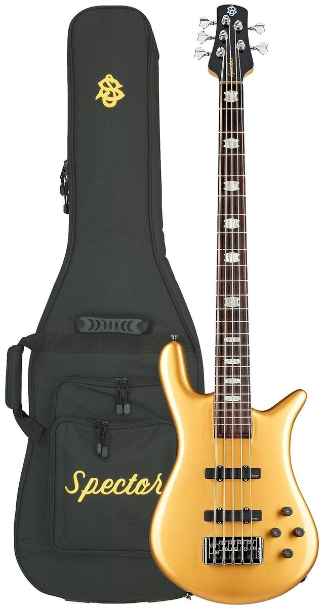 Main image of Spector Euro 5 Classic Bass Guitar - Metallic Gold Gloss