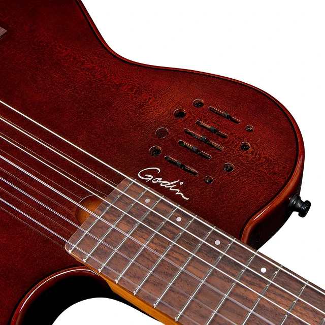 Alt view image 6 of 7 - Godin Multiac Mundial Nylon Acoustic-Electric Guitar - Kanyon Burst