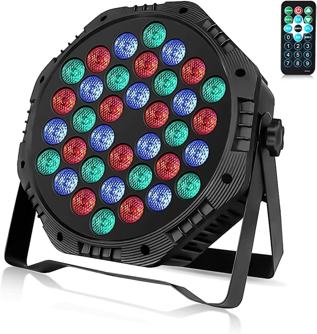 Alt view image 4 of 4 - American DJ Starburst RGBWA+UV LED Sphere Effect, ZKEEZM 36 Led Stage Bundle