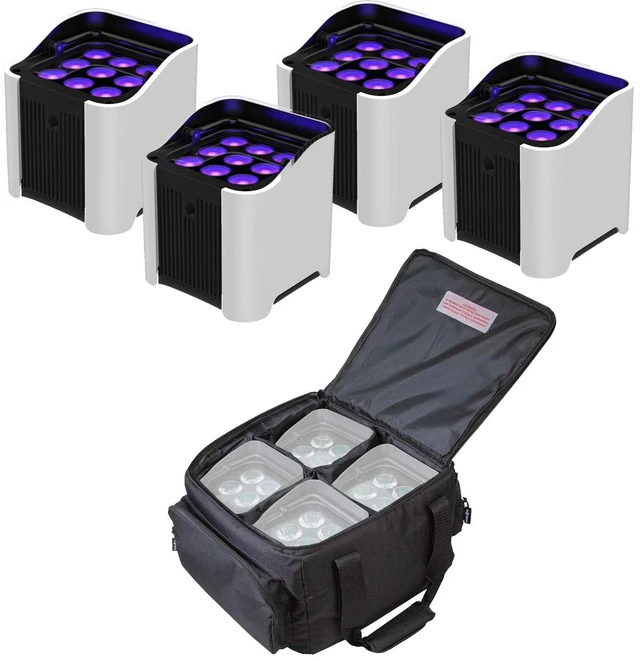 Main image of (4) Chauvet DJ Freedom Par H9 IP, IDJFR4 Bag, (4) Chauvet DJ 9 Sleeve Bundle