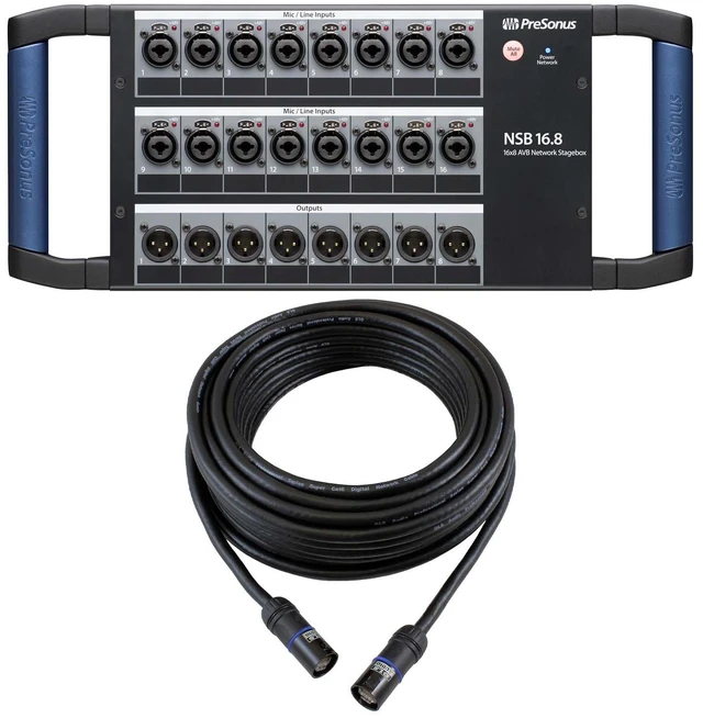 Main image of PreSonus NSB 16.8 AVB Networked Stage Box, GLS Ethercon Cable 50FT Bundle