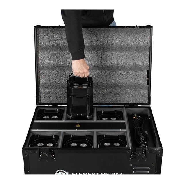 Alt view image 3 of 6 - American DJ Element H6 Pak with Charging Case (6-Pack)