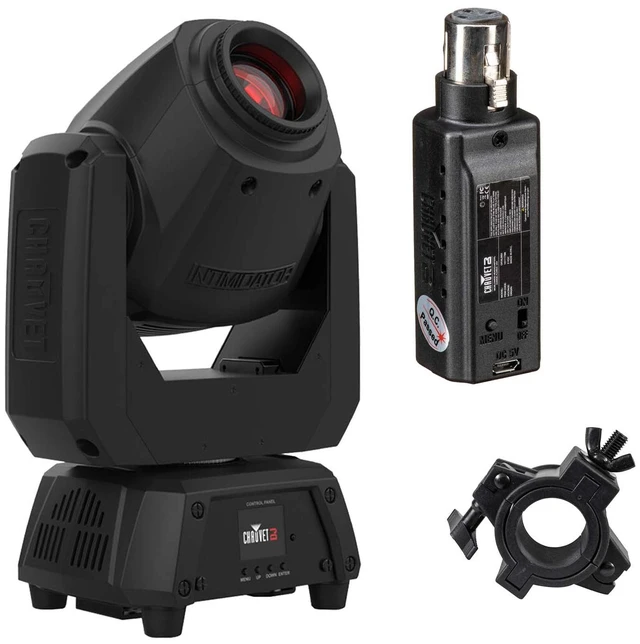 Main image of Chauvet DJ Intimidator Spot 260X 75W LED Moving Head, Chauvet DJ D-Fi XLR, O-Clamp Bundle