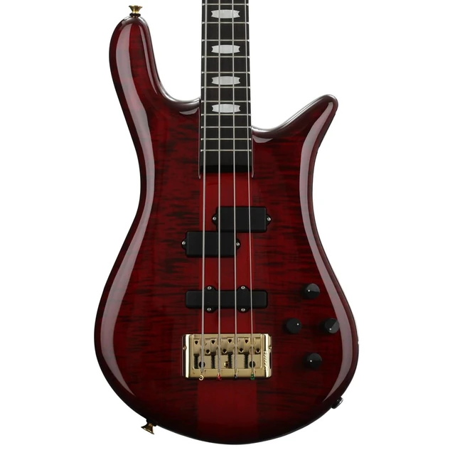Alt view image 3 of 7 - Spector Euro 4 LT Bass Guitar - Red Fade Gloss, Spector NS Molded Flight Case ATA Bundle