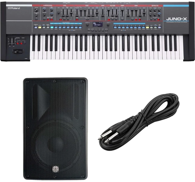 Main image of Roland Juno-X 61-key Synthesizer, PSG AUDIO Cobra 112, 1/4 Cable Bundle