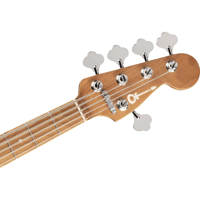 Alt view image 5 of 7 - Charvel Pro-Mod San Dimas Bass PJ V Platinum Pearl, Gator GTSA-GTRBASS Case Bundle