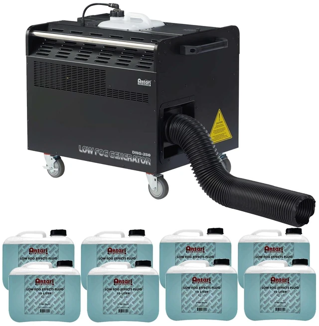 Main image of Antari DNG-250 Low-Lying Fog Machine, (8) Antari FLL-10 Fog Fluid Bundle
