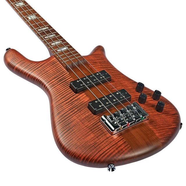 Alt view image 4 of 7 - Spector Euro 4 RST Bass Guitar Sienna Stain, Spector NS Molded Flight Case Bundle