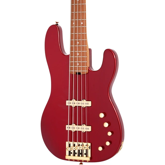 Alt view image 4 of 7 - Charvel Pro-Mod San Dimas Bass JJ V, Candy Apple, Gator 4G Bass Gig Bag, Ernie Ball P06077 Bundle