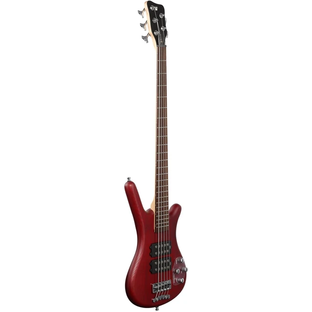 Alt view image 3 of 7 - Warwick Rockbass Corvette $$ 5-String Bass, Burgundy Red Transparent Satin, Gator GTSA-GTRBASS Bundle