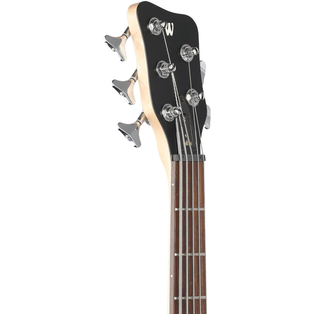 Alt view image 7 of 7 - Warwick Rockbass Corvette $$ 5-String Bass, Burgundy Red Transparent Satin, Gator GTSA-GTRBASS Bundle