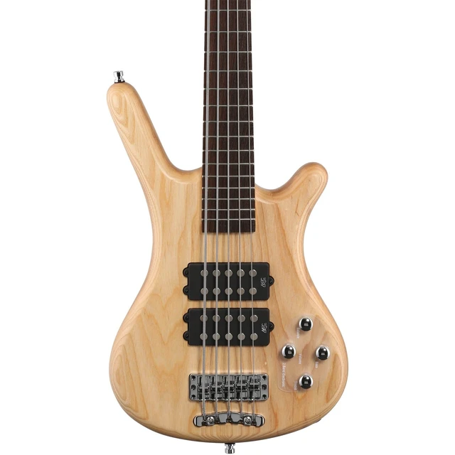 Alt view image 2 of 7 - Warwick Rockbass Corvette $$ 5-String Bass, Natural Transparent Satin, Gator GFW-GTR-SEAT, Stand, Ernie Ball P06077 Bundle
