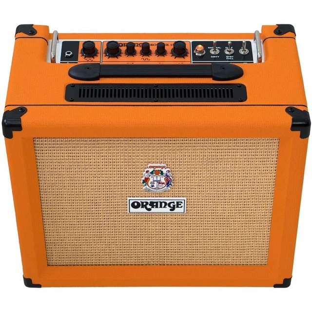 Alt view image 6 of 7 - Orange Rocker 15 1×10 15W Tube Amp (Orange), Orange Cover, (2) Ernie Ball P06077 Bundle