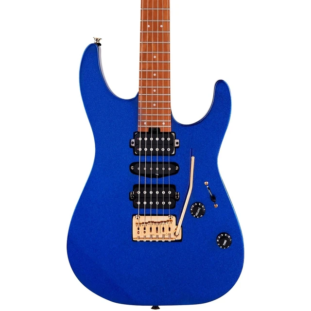 Alt view image 2 of 7 - Charvel Pro-Mod DK24 HSH EG, Mystic Blue, GFW-GTR-SEAT, Stand, (2) Ernie Ball 2221 Bundle