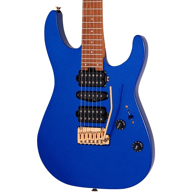 Alt view image 3 of 7 - Charvel Pro-Mod DK24 HSH EG, Mystic Blue, GFW-GTR-SEAT, Stand, (2) Ernie Ball 2221 Bundle