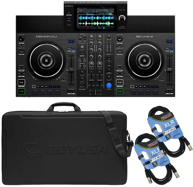 Main image of Denon DJ SC Live 2 Standalone DJ Controlle, Odyssey BMSCLIVE2M, (2) XLR Cables Bundle