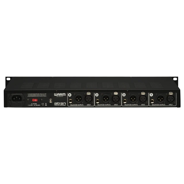 Alt view image 3 of 5 - Warm Audio WA-412 4-Channel MicPre-Amp, (4) ErnieBall XLR 25FT Bundle