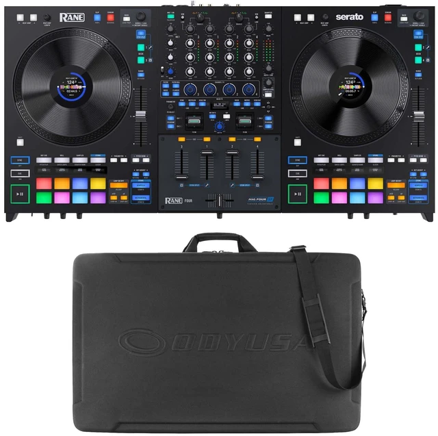 Main image of Rane Four 4-channel DJ Controller, Odyssey BMRANE4M Bundle