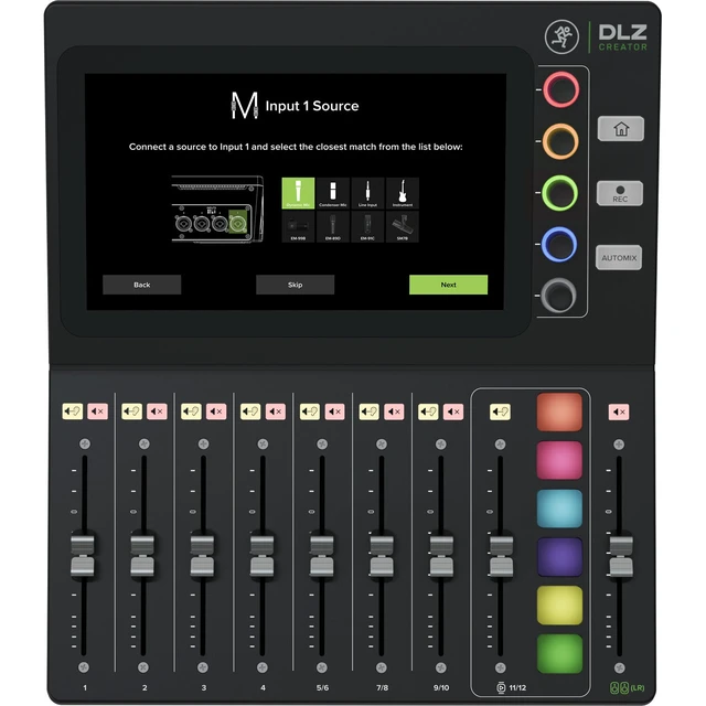 Alt view image 2 of 7 - Mackie DLZ Creator 12-channel Digital Mixer, (2) EV RE320 Mic, (2) XLR Cables, (2) Tascam TH02, (2) Mic Desk Stand Bundle