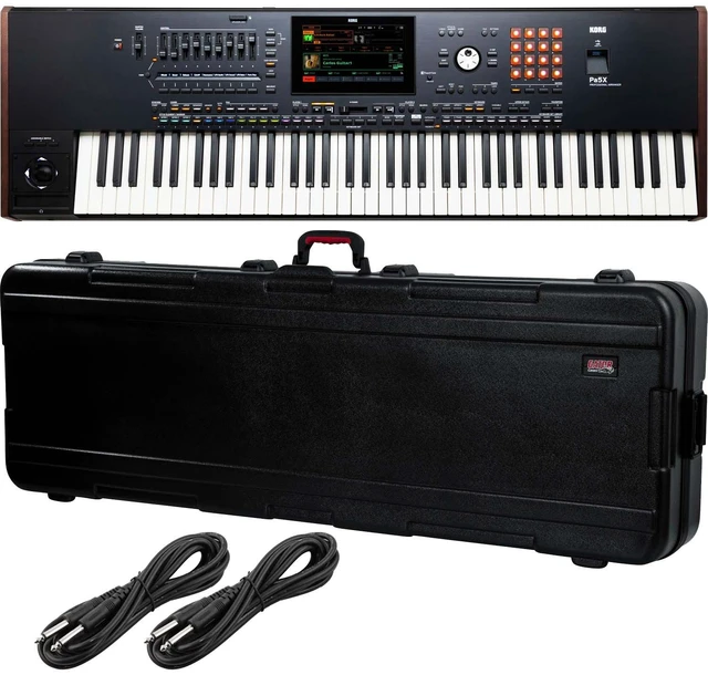 Main image of Korg Pa5X-76 76-Key Workstation, Gator GTSA-KEY88, (2) 1/4 Cables Bundle