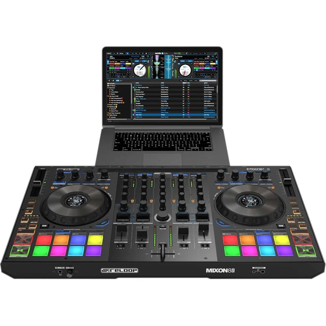 Alt view image 5 of 7 - Reloop Mixon 8 Pro 4-channel DJ Controller, Gator GU-EVA-2816, (2) XLR Cables Bundle