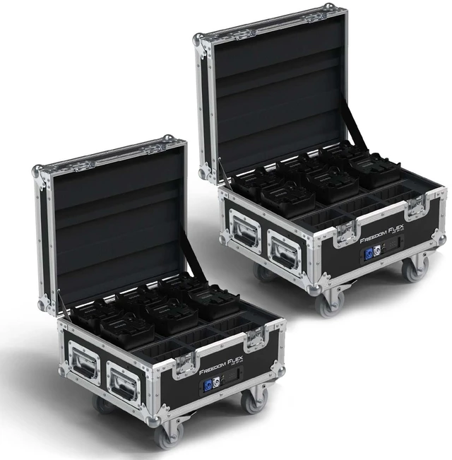 Main image of (2) Chauvet DJ Freedom Flex H9 IP X6 Wash Lights with Rolling Case Bundle