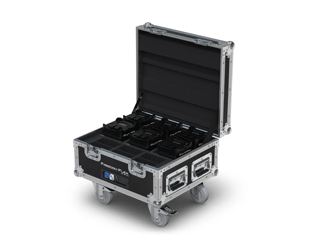 Alt view image 3 of 7 - Chauvet DJ Freedom Flex H9 IP X6 Wash Lights with Rolling Case, AxcessAbles Portable DJ Facade Booth Bundle