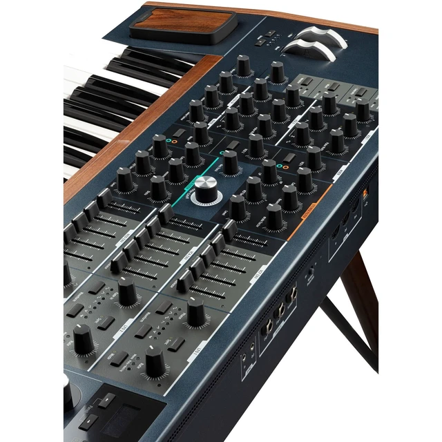 Alt view image 6 of 7 - Arturia PolyBrute 6-Voice Analog Synthesizer, Heavy Duty Stand and Bench, Moog EP-3, (2)1/4 Cables, (2)Midi Cables, Tascam TH02 Bundle