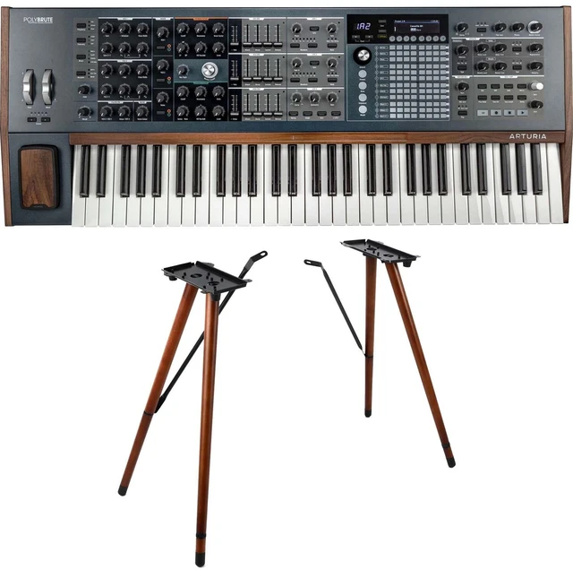 Main image of Arturia PolyBrute 6-Voice Analog Synthesizer, Arturia Wooden Legs Bundle