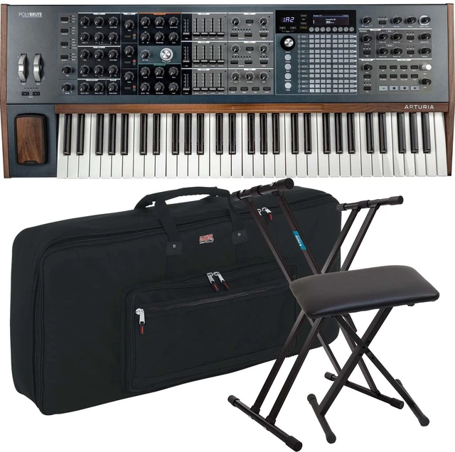 Main image of Arturia PolyBrute 6-Voice Analog Synthesizer, Gator GKB-61, Keyboard Stand and Bench Bundle
